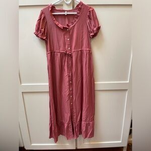 Cute pink long dress